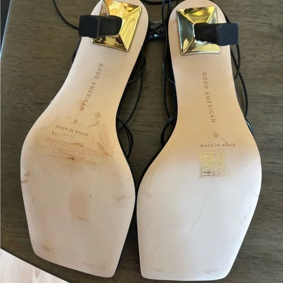 Good American Black Lace-Up Heels - Picture 8 of 9